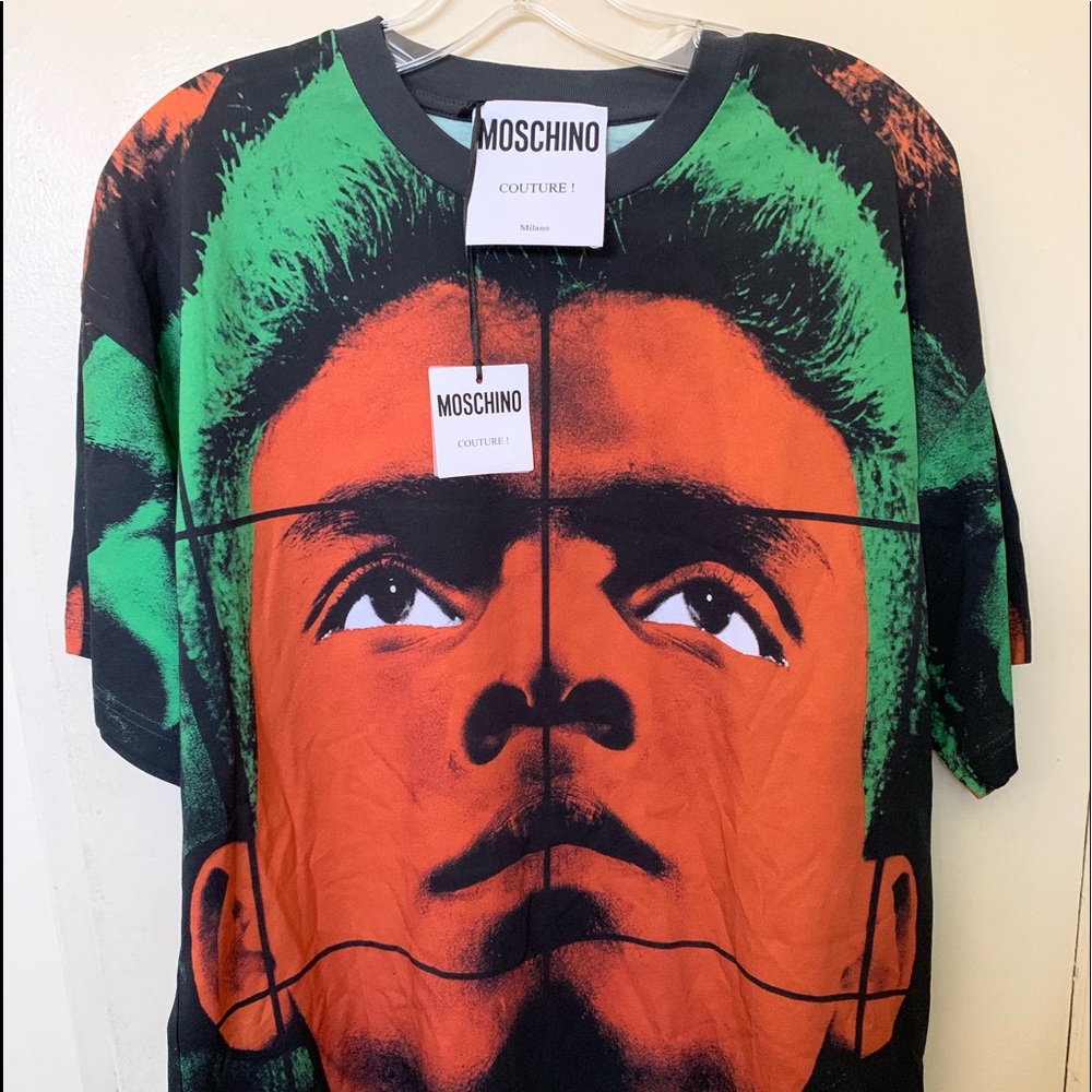 Sold MOSCHINO men multi color long t shirt
